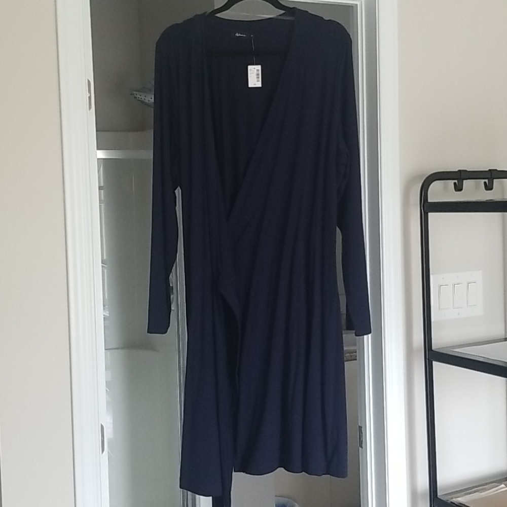 Reitmans dark Navy Jersey wrap dress NWT